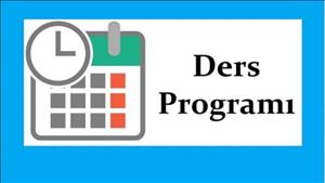 2025-2026 Güz Dönemi Ders Programları
